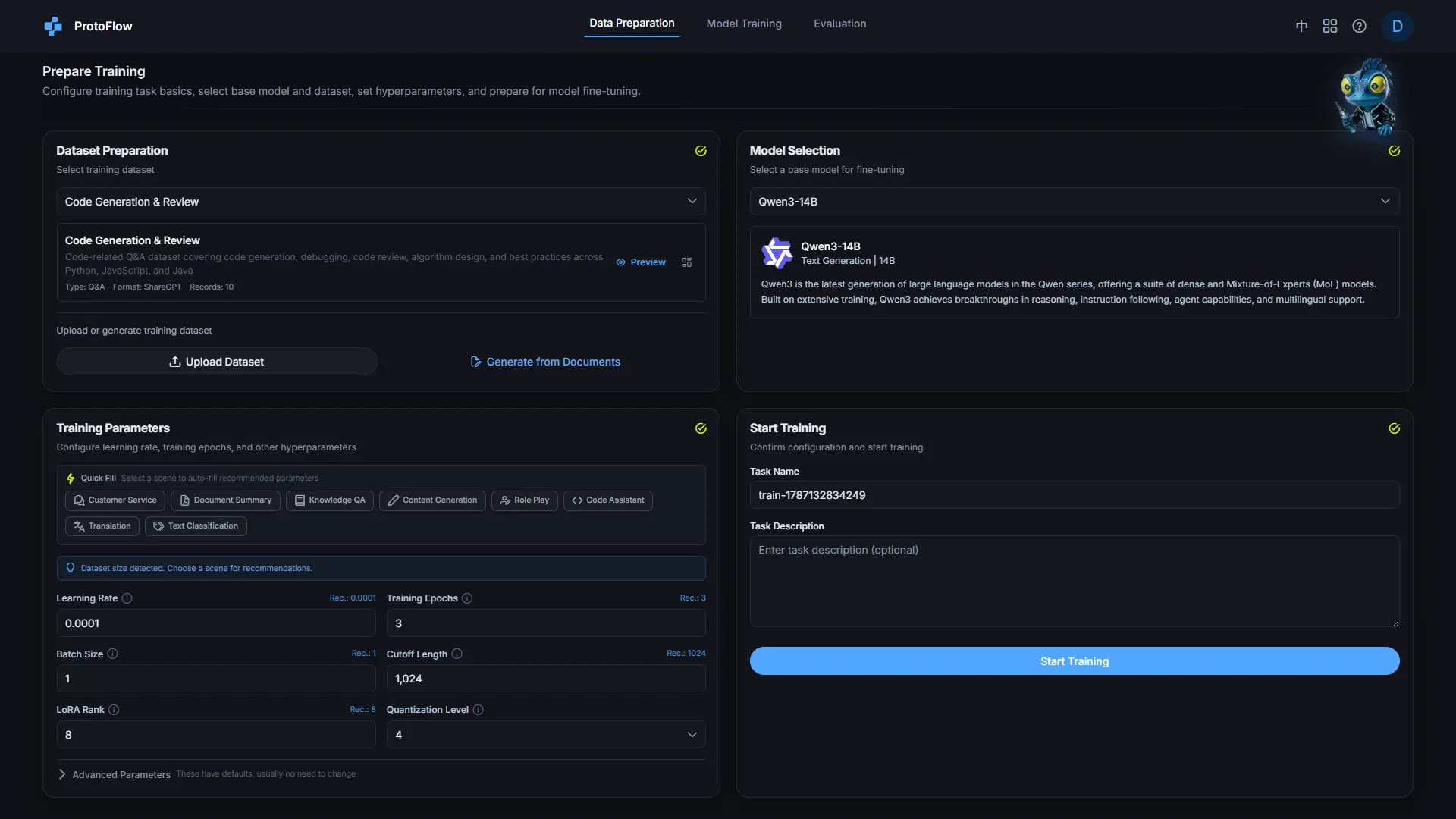 ProtoFlow product screenshot 2